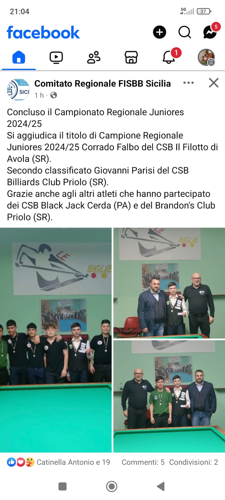 biliardo Avola