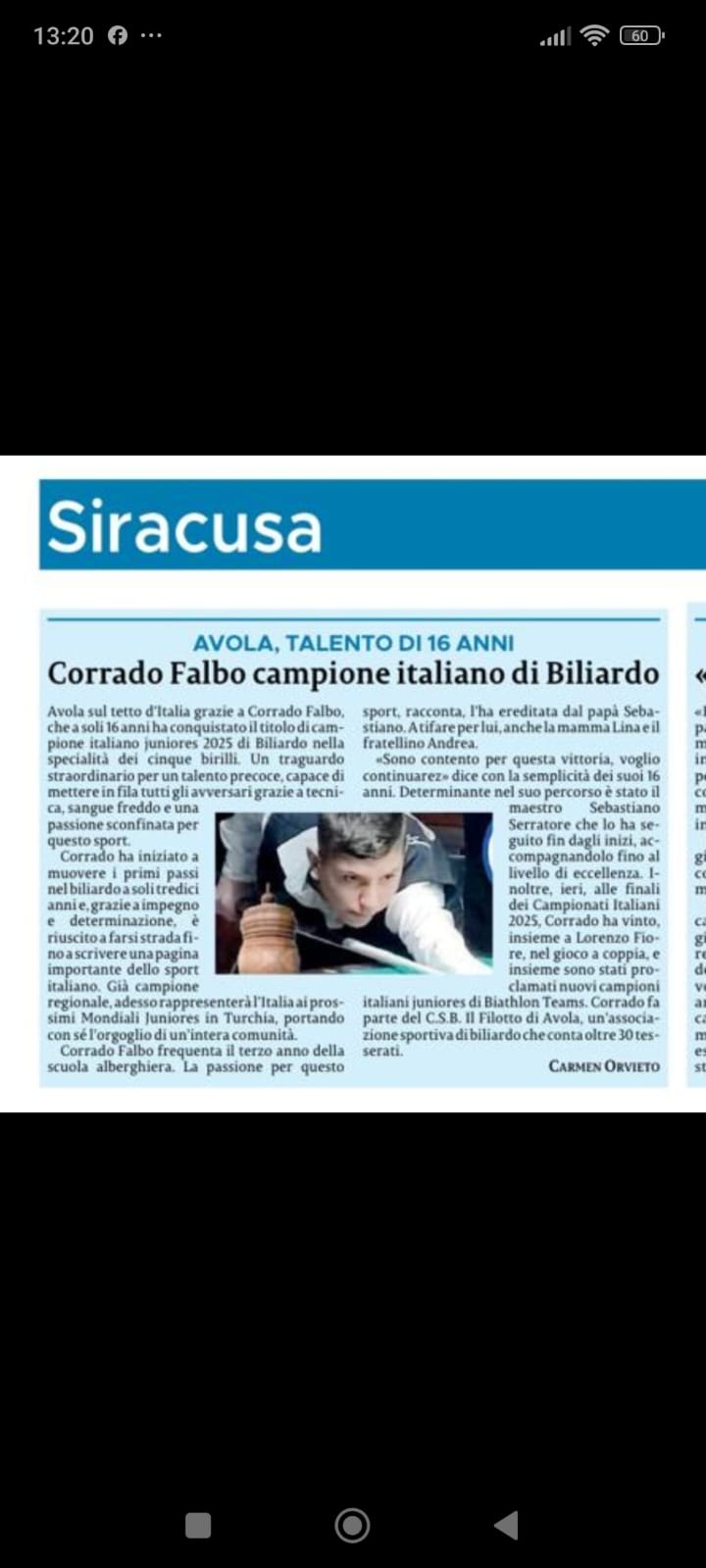 biliardo Avola